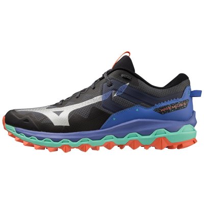 Zapatillas Para Correr Mizuno WAVE Mujin 9 Hombre - Negros / Plateados / Azules - Chile M891KLVJEI